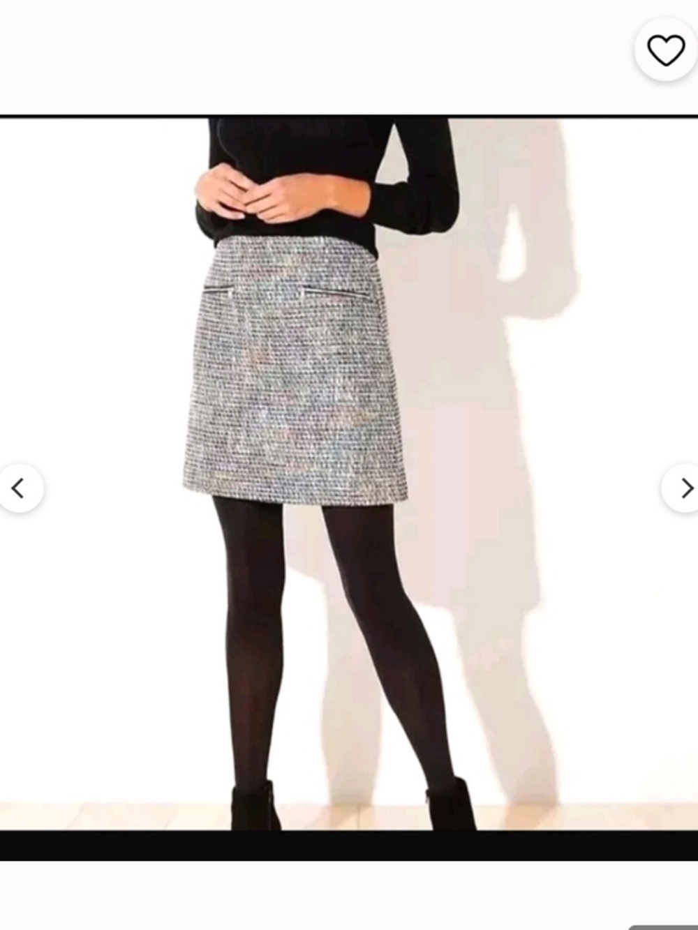 Loft Rainbow Threaded Tweed Mini Skirt